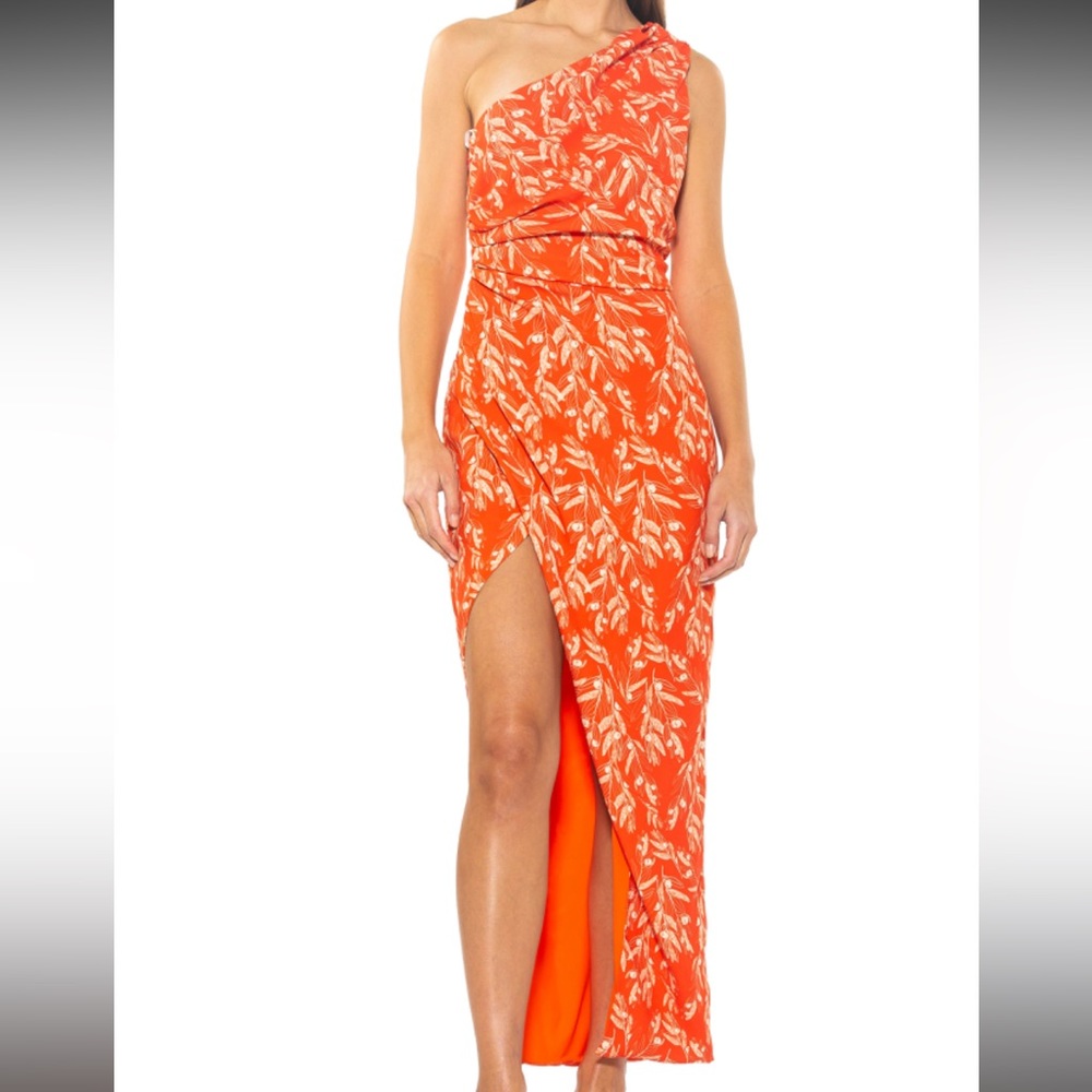 🆕Alexia Admor>Alessi one-shoulder maxi dress NWT. PRICE FIRM